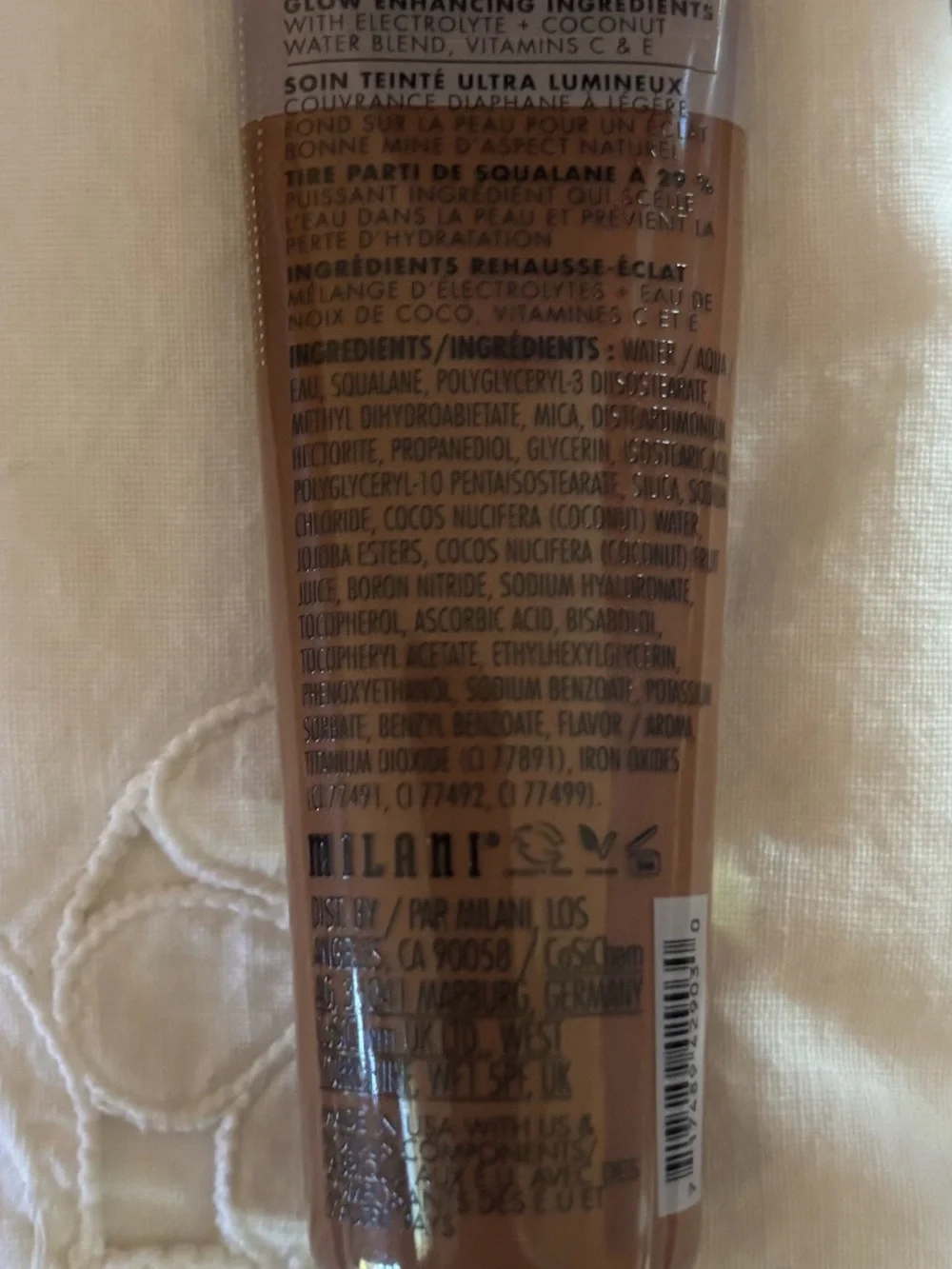 Milani GloHow Hydrating Skin Tint 410 Dark to Deep - Brown Tone